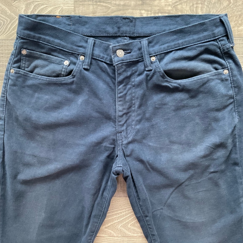 34x34 Levi’s 511 Slim Pants Men’s Blue Soft Brushed Twill White Tab 045111769 - Picture 2 of 15